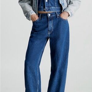 Calvin Klein Blue Straight Leg Women's Jeans